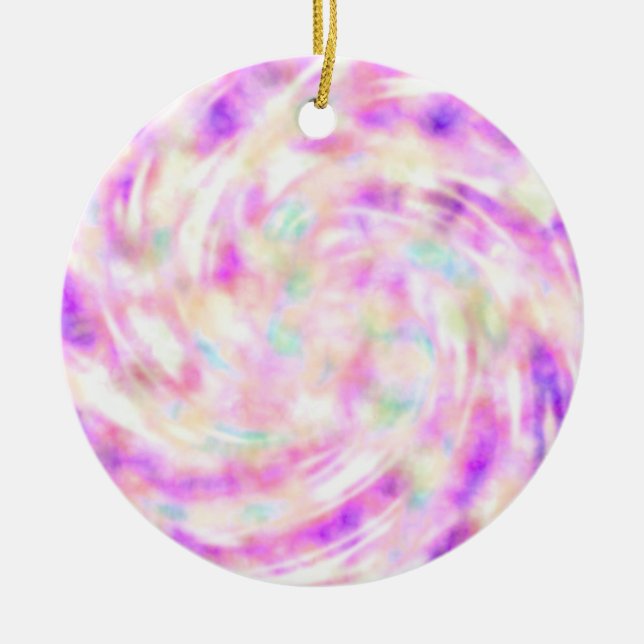 Ornement de Noël Pastel Tie Dye (Devant)