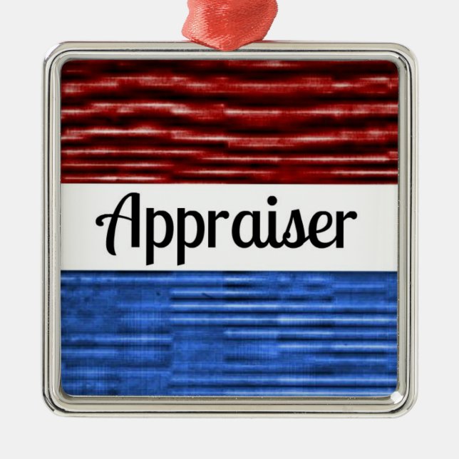 Ornement de Noël Patriotique Appraiser (Devant)