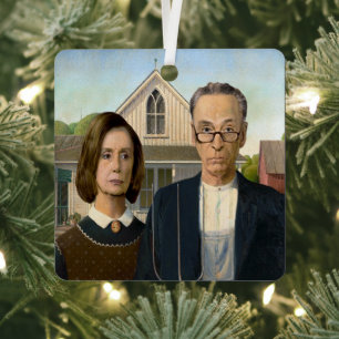 Ornement de Noël Pelosi et Schumer