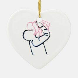 Ornement de Noël père et fille