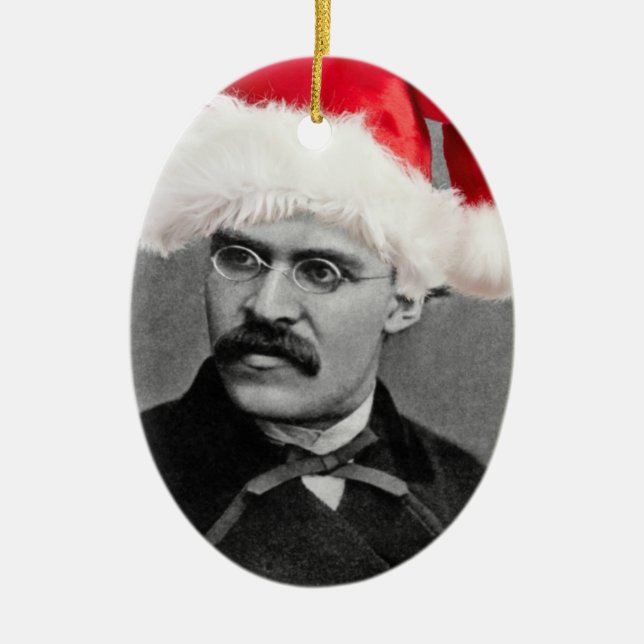ornement de Noël père Noël Nietzsche (Devant)