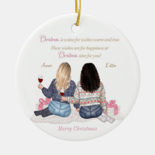 Ornement de Noël personnalisé à mon meilleur ami