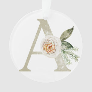 Ornement de Noël personnalisé avec vos initiales