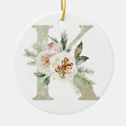 Ornement de Noël personnalisé avec vos initiales
