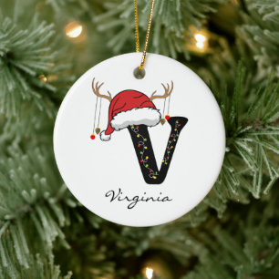Ornement de Noël personnalisé en alphabet pour Pap
