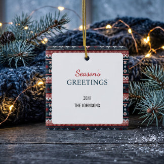 Ornement de Noël personnalisé en flocon de neige n