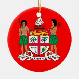 Ornement de Noël personnalisé FIJI