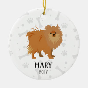 Ornement de Noël personnalisé par chien de