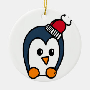 Ornement de Noël personnalisé - Pingouin