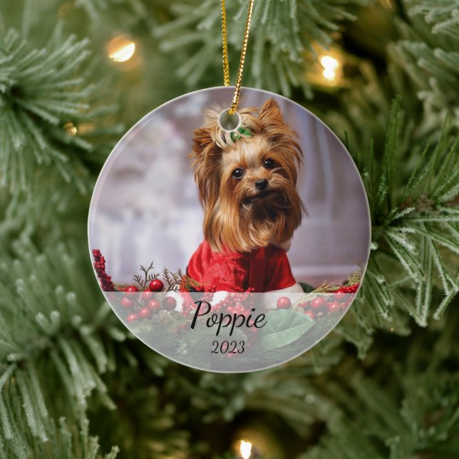 Ornement de Noël personnalisé pour animal de compa (Arbre)