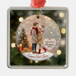 Ornement de Noël personnalisé pour couple - Na per