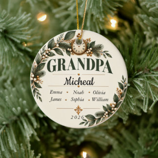 Ornement de Noël personnalisé pour grand-père