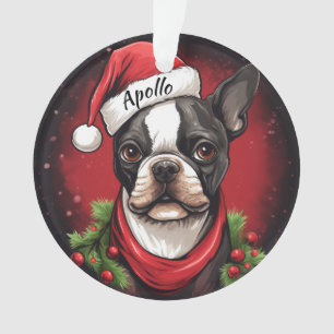 Ornement de Noël personnalisé pour Terrier de Bost