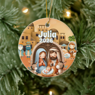 Ornement de Noël personnalisé représentant la Nati