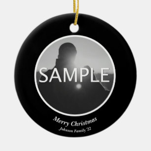 Ornement de Noël photo personnalisée