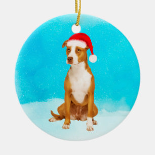 Ornement de Noël Pit Bull