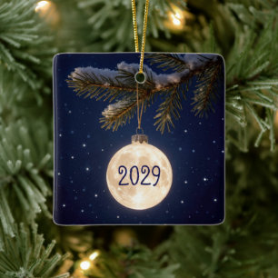 Ornement de Noël Pleine lune