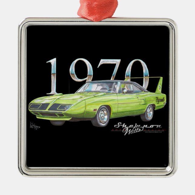 Ornement de Noël Plymouth Superbird 1970 (Devant)