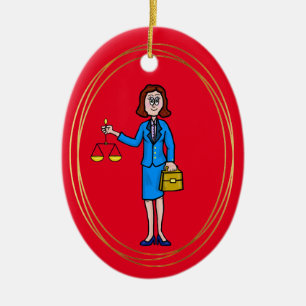 Ornement de Noël pour avocate