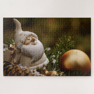 Ornement de Noël & Puzzle de Père Noël