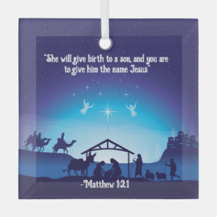 Ornement de Noël religieux