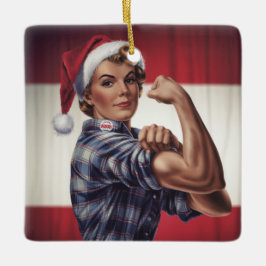 Ornement de Noël Rosie la Riveteuse