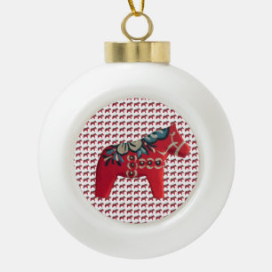 Ornement de Noël rouge, blanc et bleu