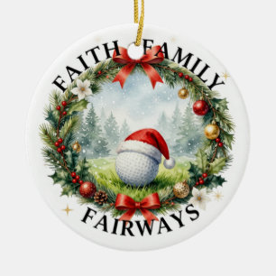 Ornement de Noël sur le thème du golf pour l'arbre