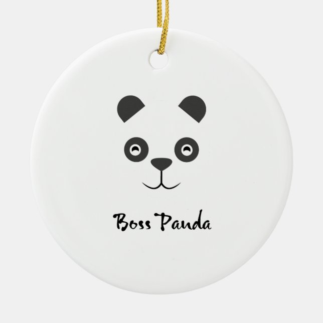 Ornement de panda de patron (Devant)