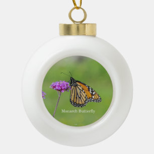 Ornement de papillon monarque en boule ou en floco