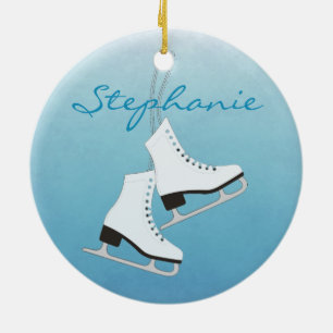 Ornement de patins de glace