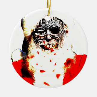 Ornement de Père Noël de zombi
