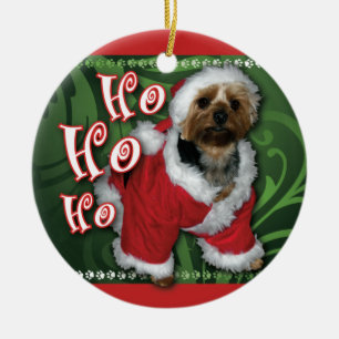 Ornement de Père Noël Yorkie