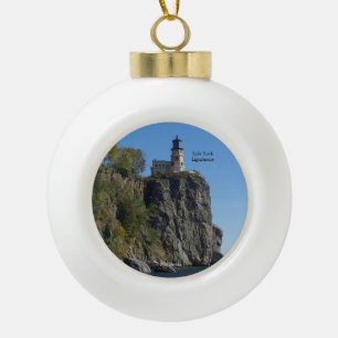 Ornement de phare de Split Rock depuis la plage