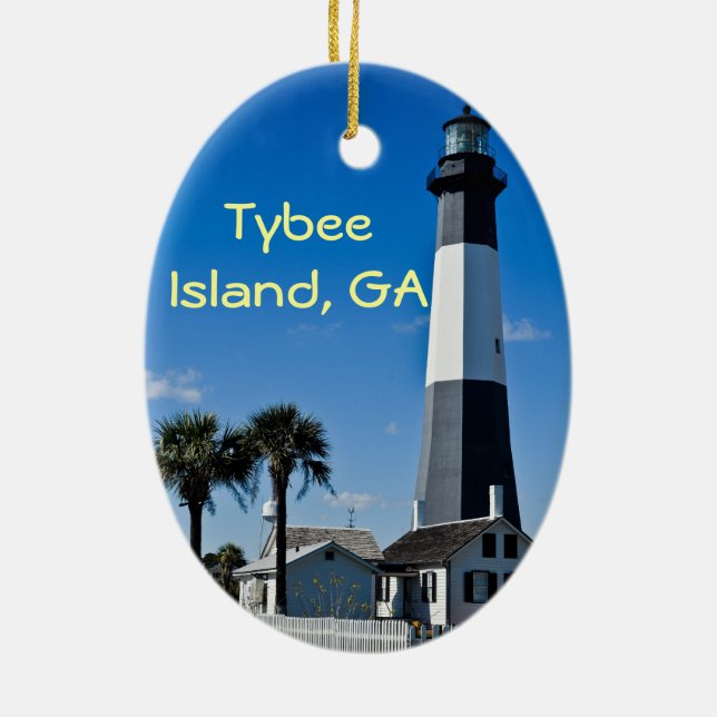 Ornement de phare d'île de Tybee (Dos)