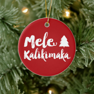 Ornement de photo de Noël balayé par Kalikimaka de