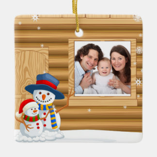 Ornement de photo de Noël du bébé personnalisé
