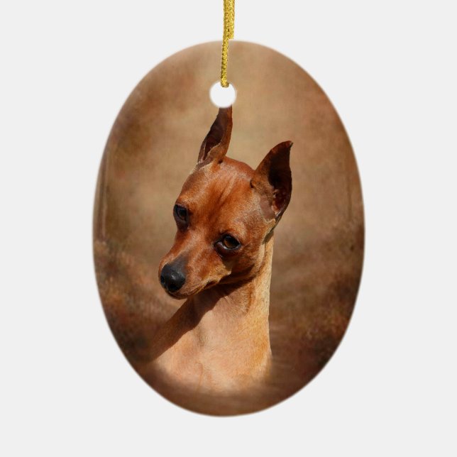 Ornement de Pinscher miniature (Devant)