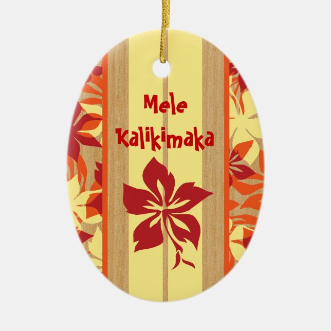 Ornement de planche de surf de Velzyland (Devant)