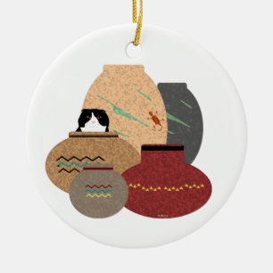 Ornement de pots d'argile