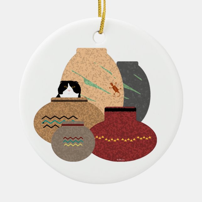 Ornement de pots d'argile (Devant)