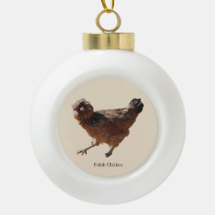 Ornement de poulet polonais