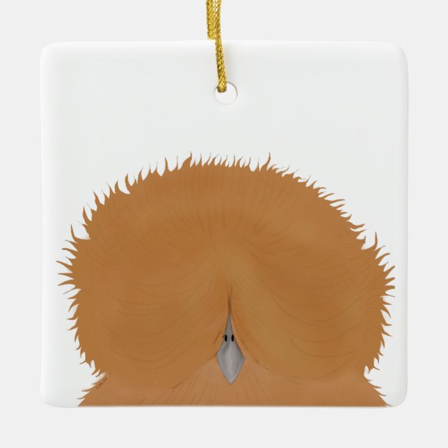 Ornement de poulet Silkie (Devant)