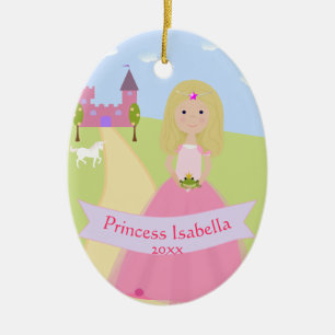 Ornement de princesse à deux côtés personnalisé