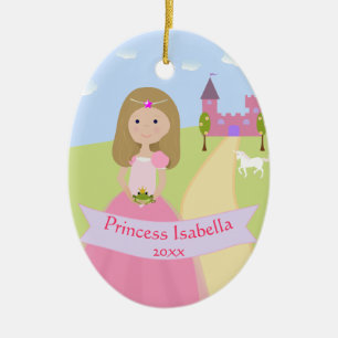 Ornement de princesse à deux côtés personnalisé