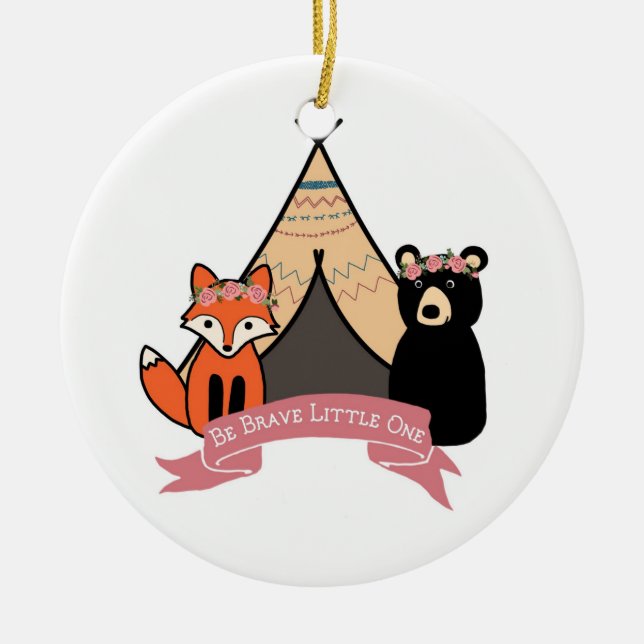 Ornement de région boisée pour le bébé (Devant)