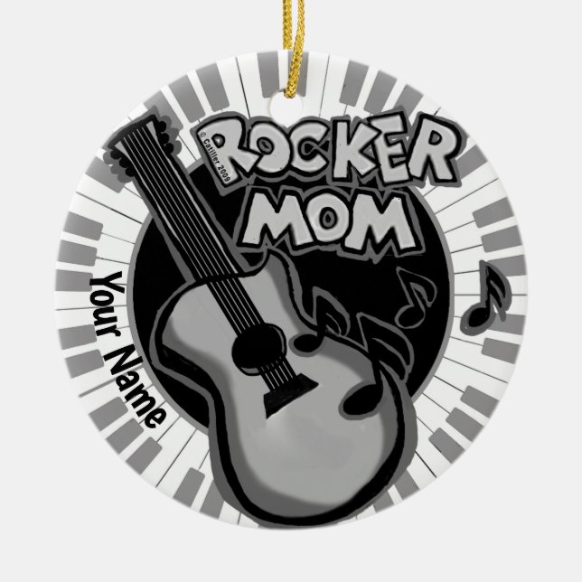 Ornement de Rocker Mom (Devant)