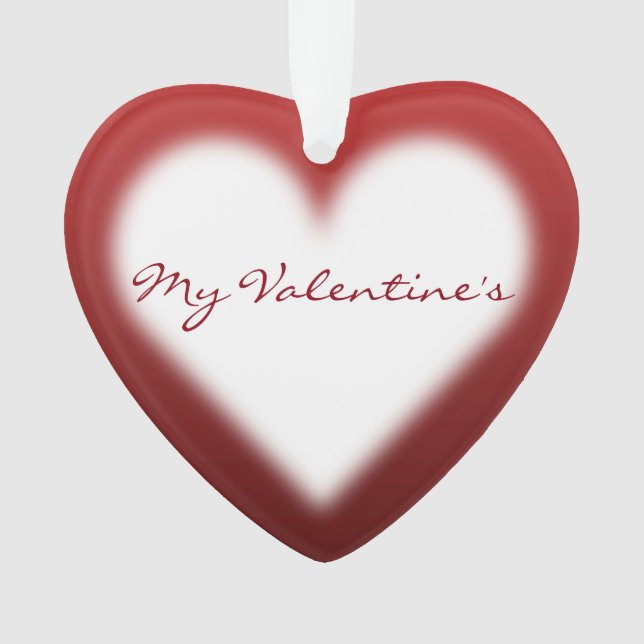 Ornement de Saint Valentin Customisé Amour Ornemen (devant)