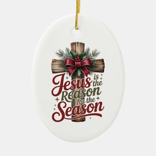 Ornement de saison de la raison de Jésus (Devant)