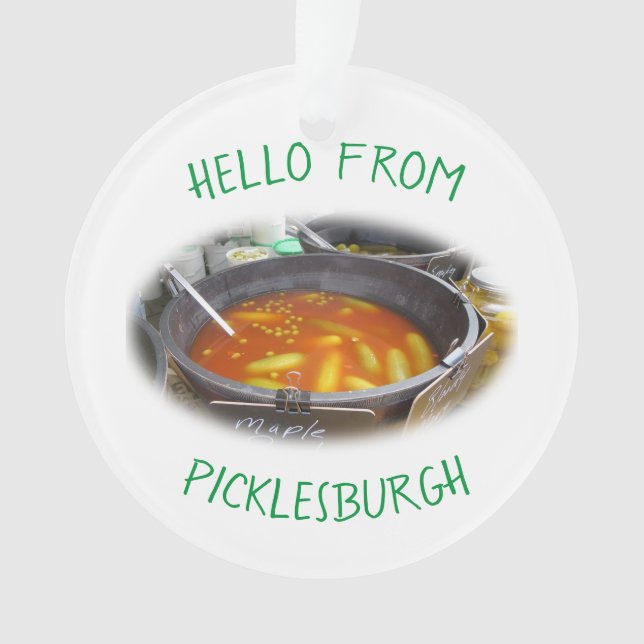 Ornement de salutations de Picklesburgh (devant)
